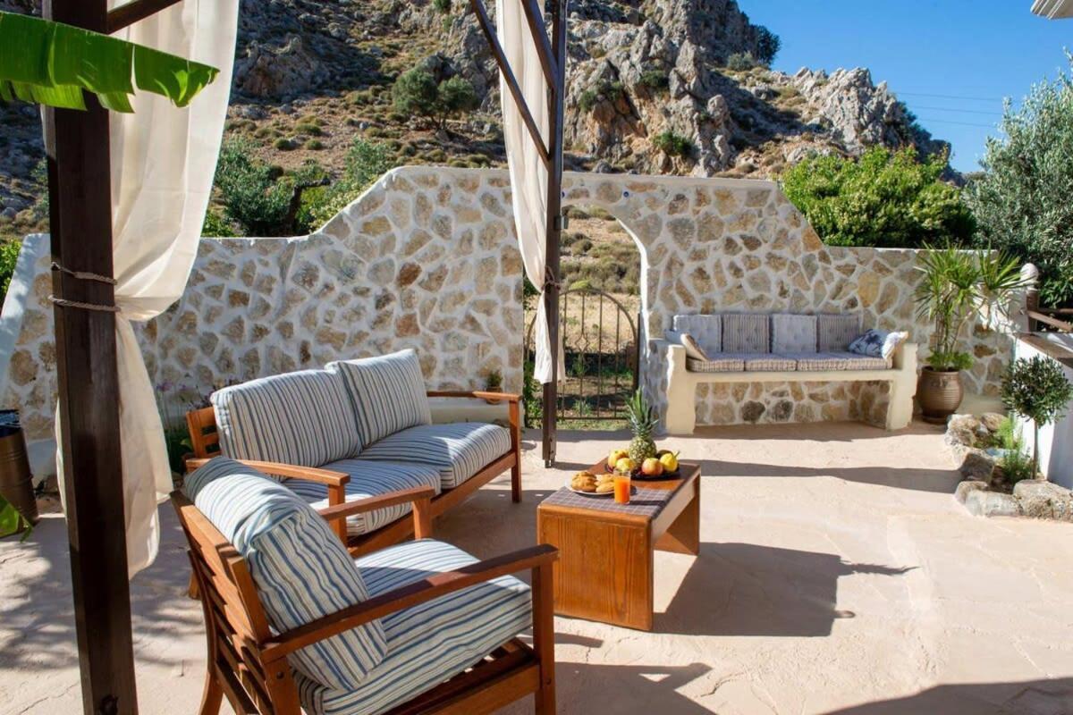 Atlantic Cave Haven-Seaside, Fully Equipped Apartment Kolymbia Bagian luar foto
