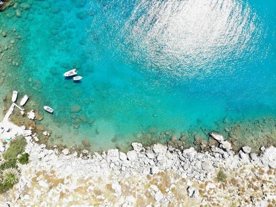 Atlantic Cave Haven-Seaside, Fully Equipped Apartment Kolymbia Bagian luar foto